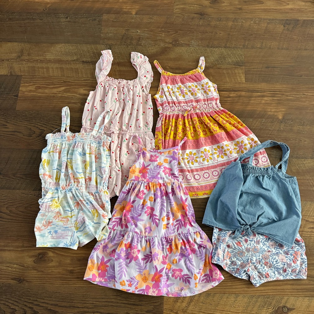 Toddler Girls Summer Dress & Romper Sets